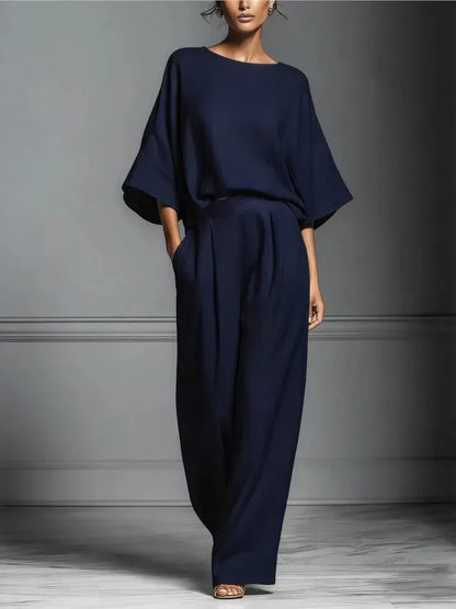 Conjunto Mujer Pantalón Ancho Comodo