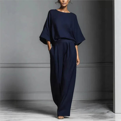 Conjunto Mujer Pantalón Ancho Comodo