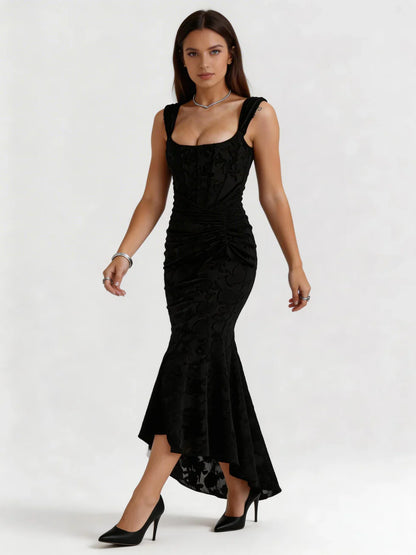 Vestido maxi mujer ajustado sin mangas