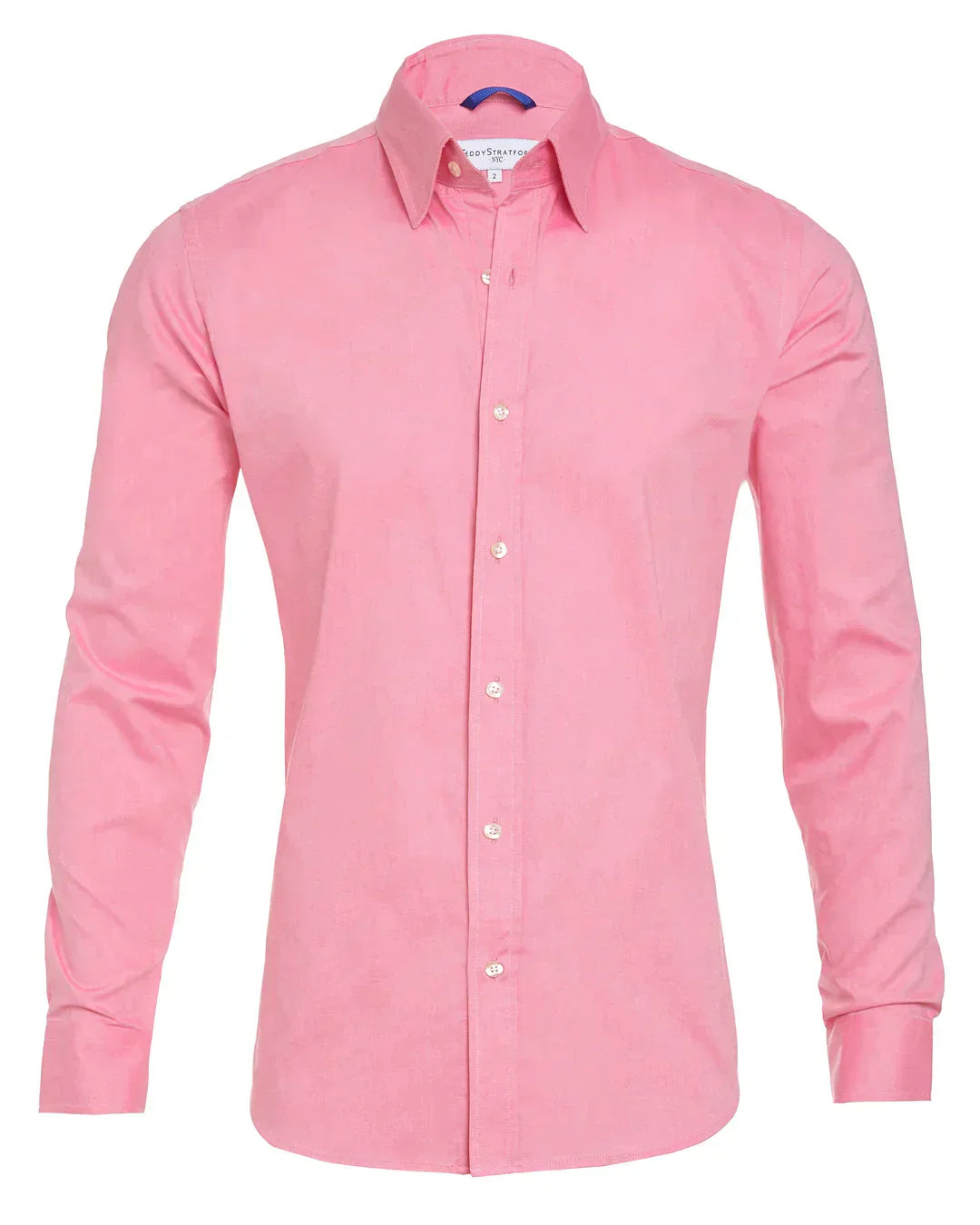 Camisa Hombre Manga Larga Cremallera Cuello Clásico