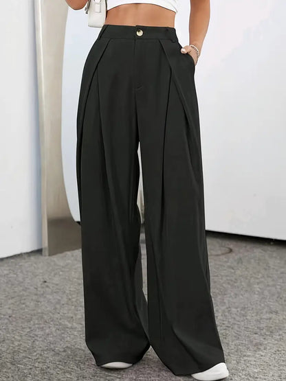 Pantalones Mujer Casual Pierna Recta Ajuste Elegante