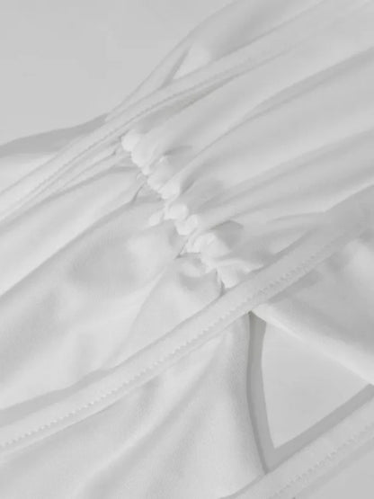 Vestido maxi mujer sin tirantes ajustado espalda