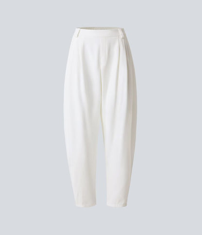 Pantalón Mujer Algodón Cintura Alta Corte Holgado