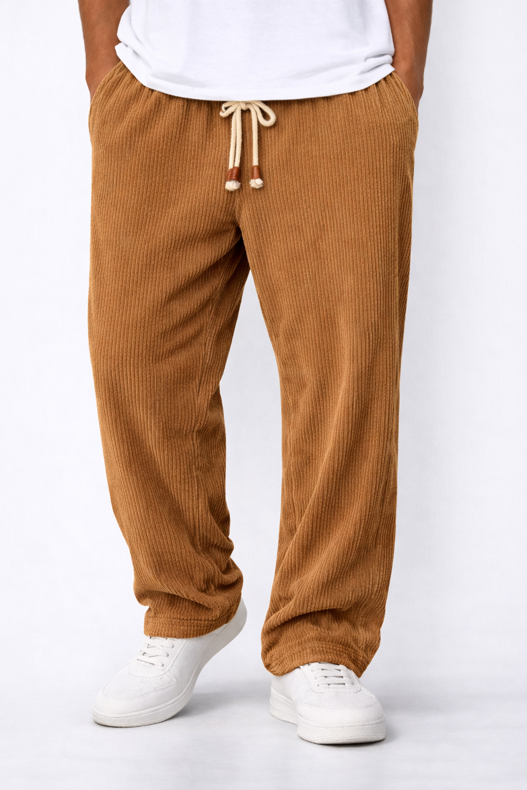 Pantalones Hombre de Pana Comodos Corte Regular