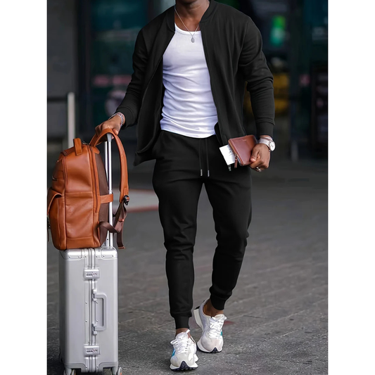 Conjunto Hombre de Chaqueta y Joggers Ajustados para Viaje - Mavetta