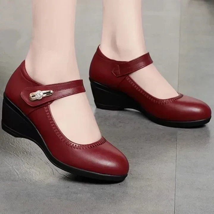 Zapatos Tacón Medio Mujer Diseño Ergonómico Uso Diario
