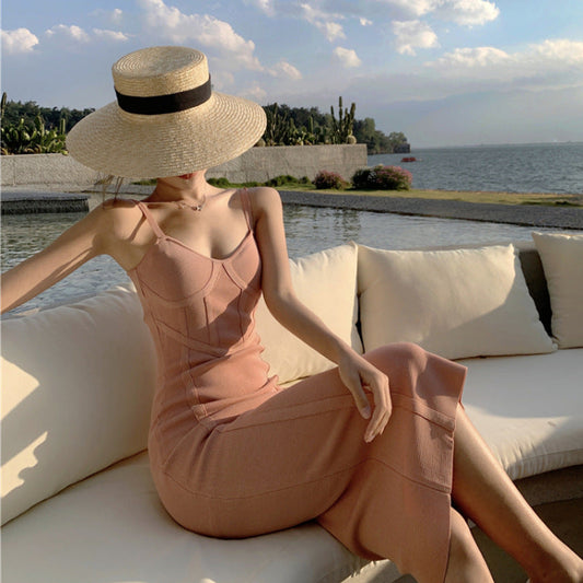 Vestido Midi Mujer Ajustado Casual Tirantes Puño Primavera Verano - Mavetta