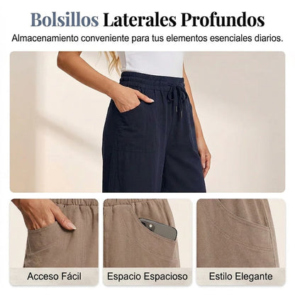 Pantalones Cropped Mujer Transpirables