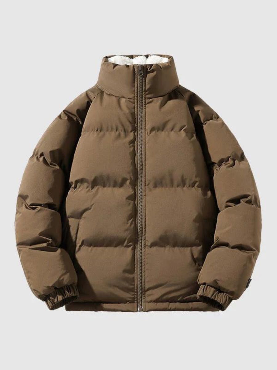 Chaqueta Puffer Hombre Acolchada Forro Polar