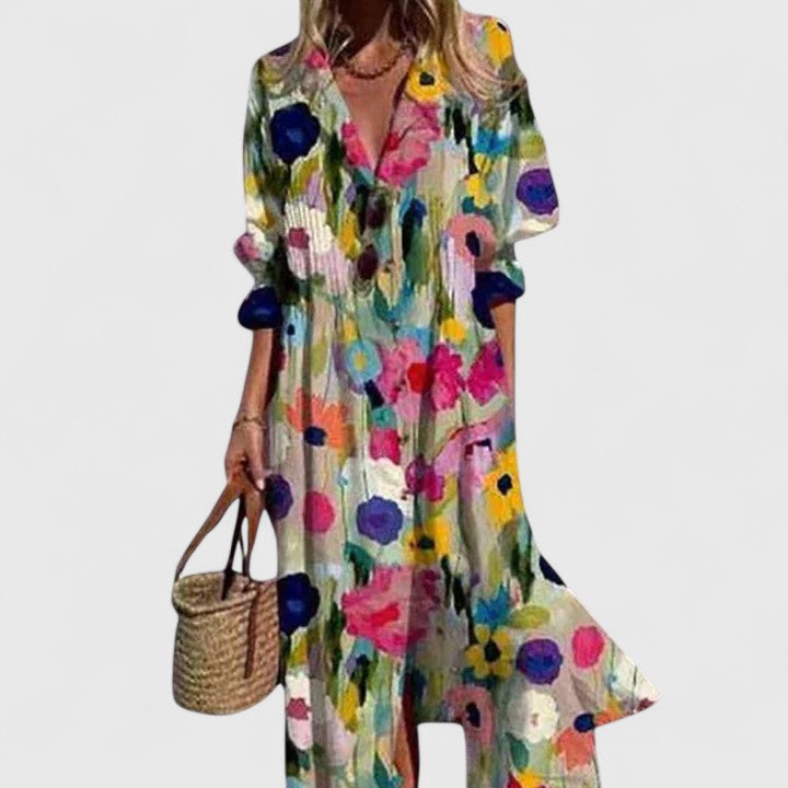 Vestido Bohemio Mujer Verano Estilo Suelto