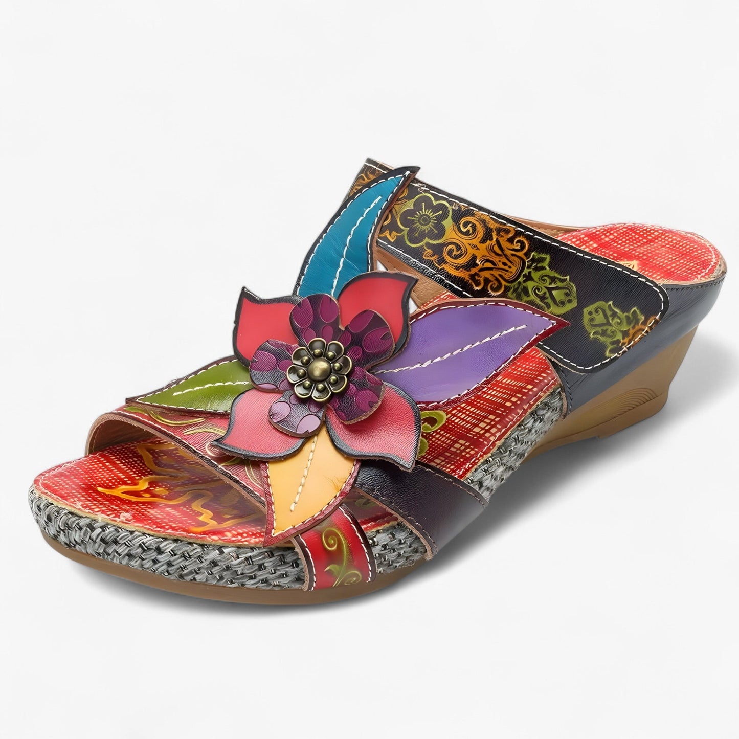 Sandalias Mujer Detalles Trenzados Estilo Bohemio
