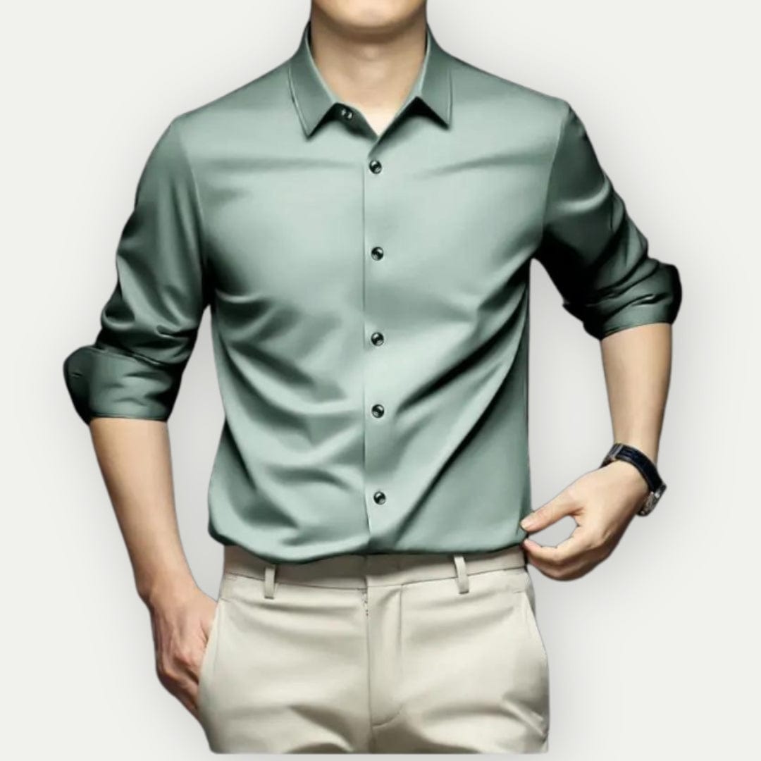 Camisa vestir Hombre sin arrugas sin plancha ajuste clásico