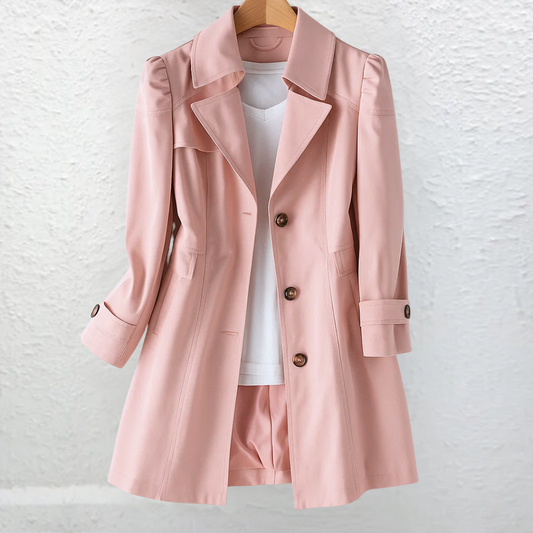 Abrigo Trench Mujer Ligero Vintage Versátil - Mavetta