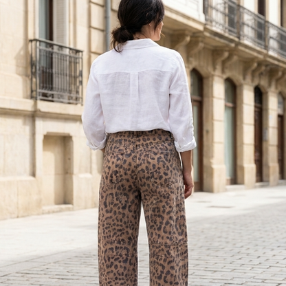Vaqueros Mujer de Pierna Ancha y Corte Relajado