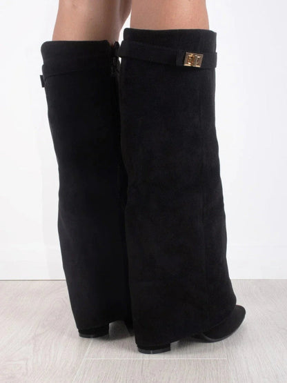 Botas mujer de piel suave y diseño cómodo cierre lateral