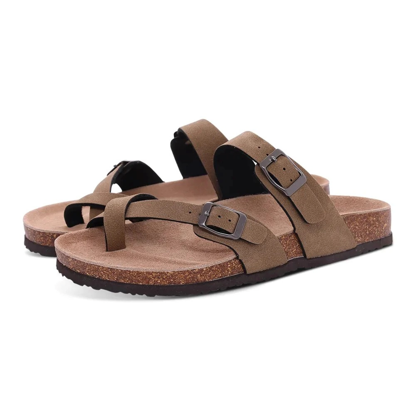 Sandalias Mujer de Corcho Suela Ergonómica Tiras Ajustables