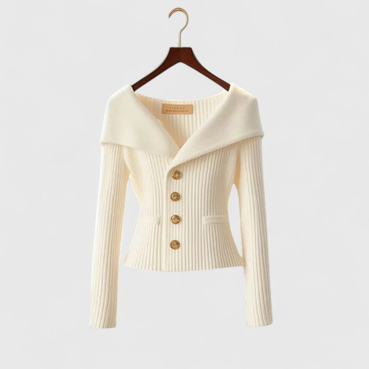 Blazer Mujer de Punto Comodo Versatil Corte Clasico
