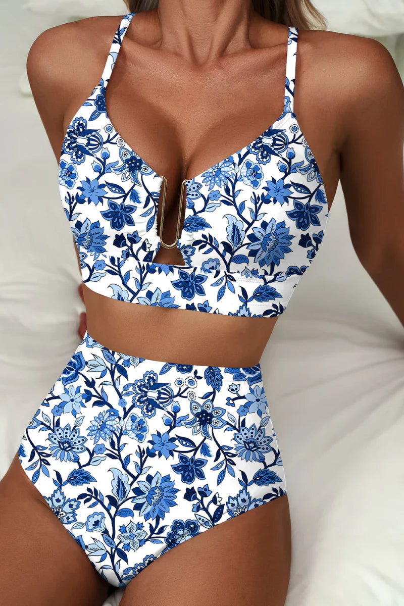 Bikini Mujer Moldeador Cintura Alta Elegante