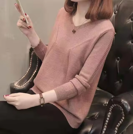 Suéter largo mujer sin mangas tejido suave - Mavetta