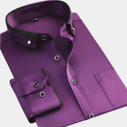 Camisa hombre formal manga larga versátil y casual