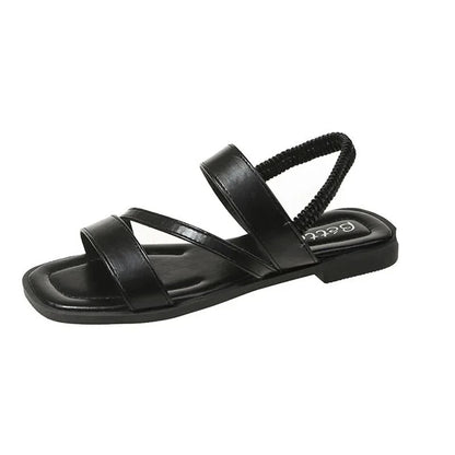 Sandalias Mujer de Cuero Comodas Diseño Minimalista