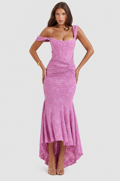 Vestido largo Mujer de encaje sin mangas