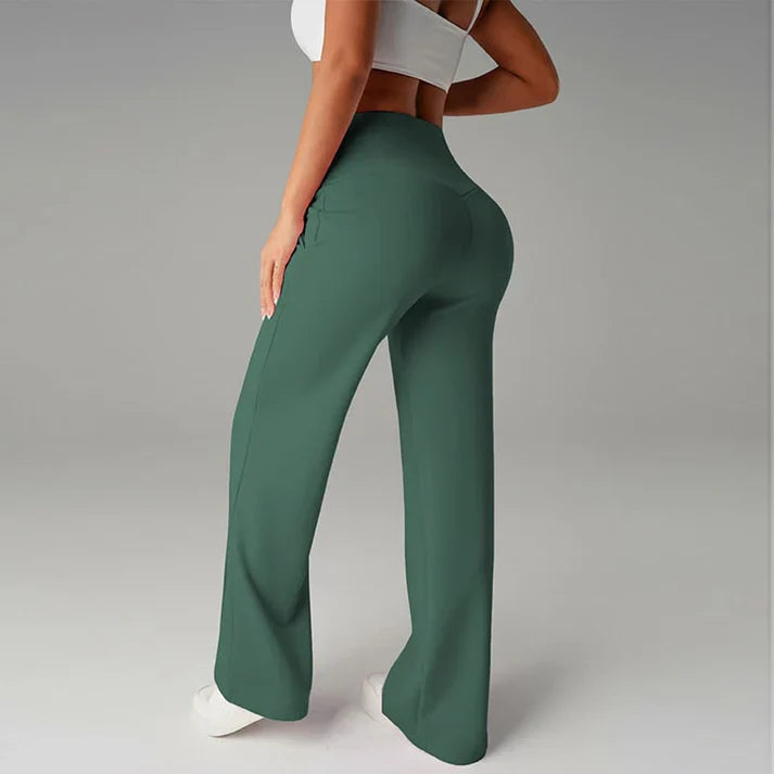 Pantalón recto Mujer de corte amplio