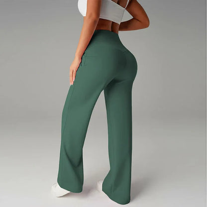 Pantalón recto Mujer de corte amplio