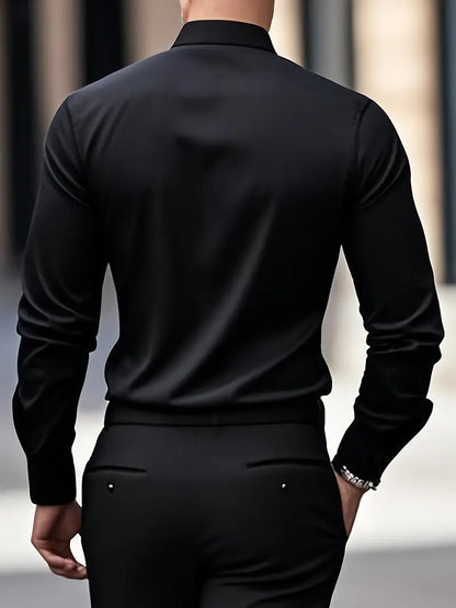 Camisa Hombre Algodón Ajuste Clásico Oficina