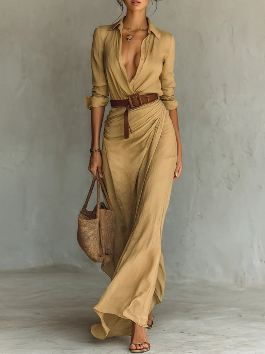 Vestido Mujer Ligero Versátil Corte Casual