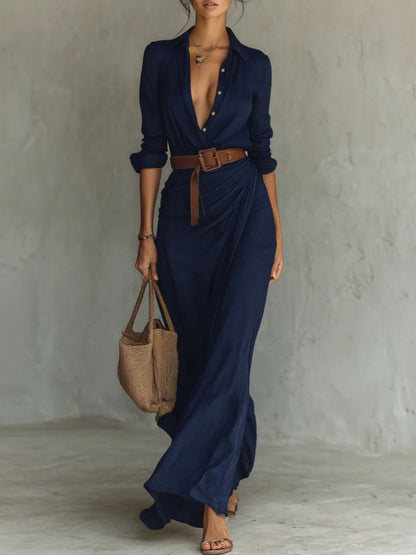 Vestido Mujer Ligero Versátil Corte Casual