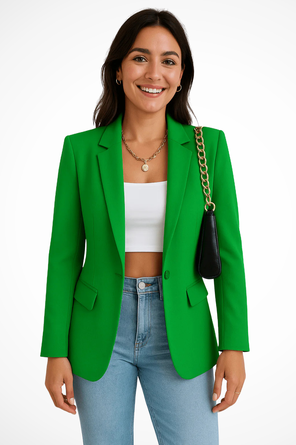 Blazer Mujer Ligero Corte Ajustado