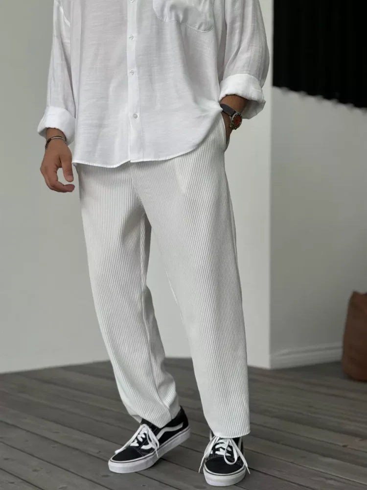 Pantalones hombre Elegantes Comodos Corte Clasico Versatil