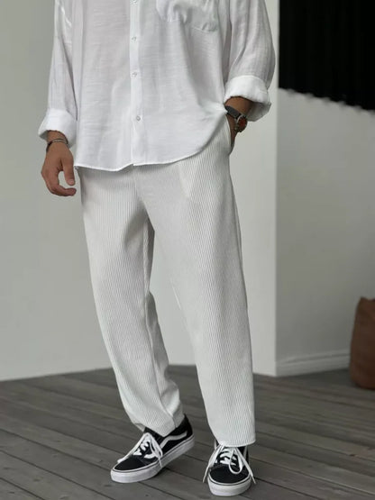 Pantalones hombre Elegantes Comodos Corte Clasico Versatil