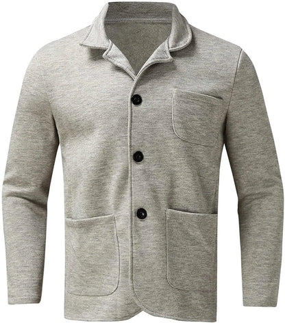 Blazer Hombre Casual Algodón Ajuste Moderno