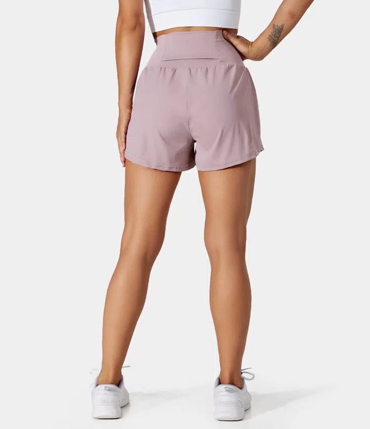 Short deportivo mujer Algodón Cintura Alta Bolsillos