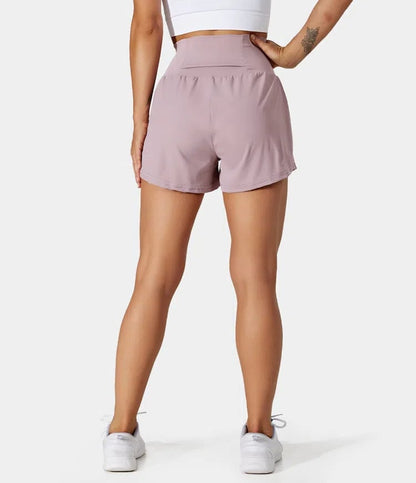 Short deportivo mujer Algodón Cintura Alta Bolsillos