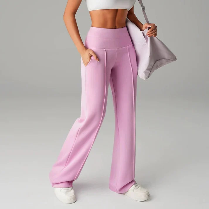 Pantalón recto Mujer de corte amplio