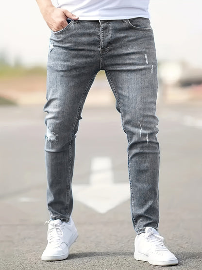 Pantalones Jeans Hombre Slim Fit Ajuste Moderno Casual