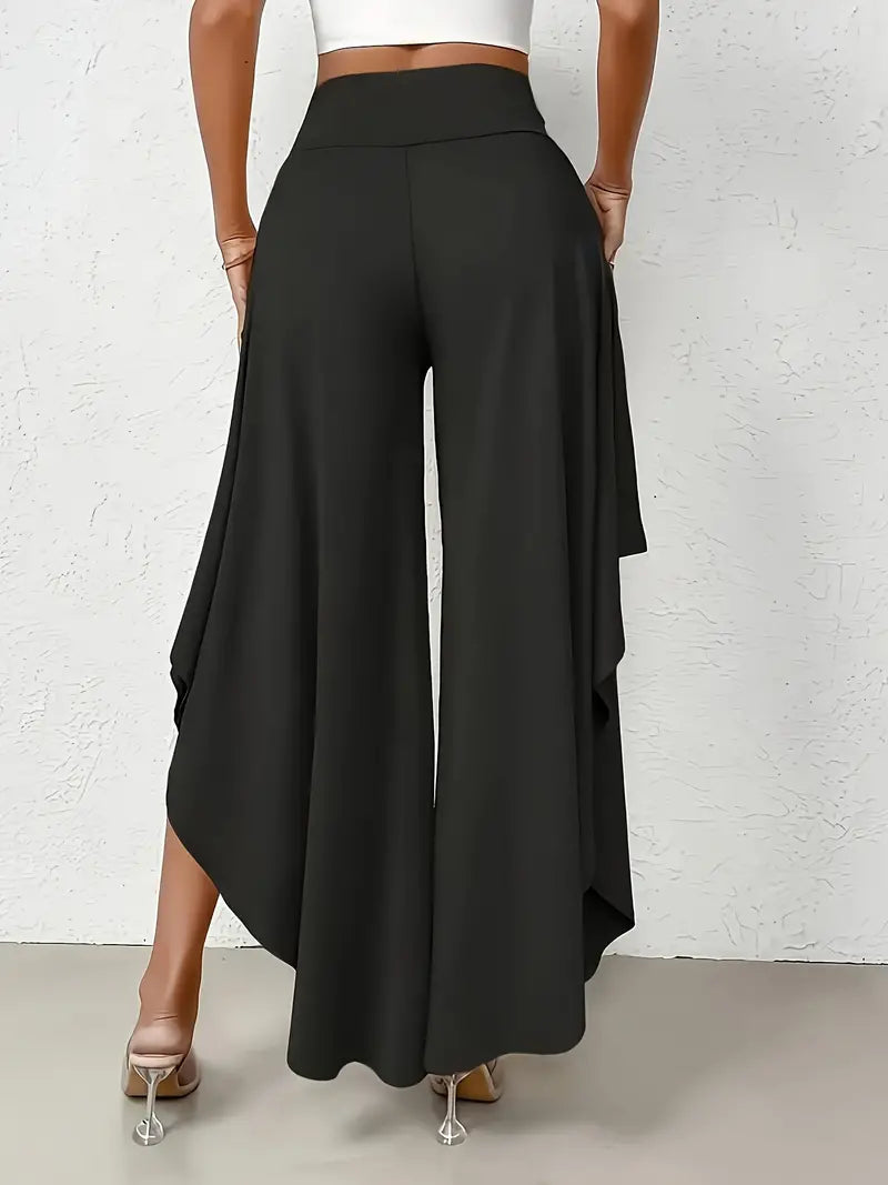 Vestido Mujer Elegante con Dobladillo Asimétrico