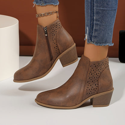 Botines mujer transpirables de piel estilo casual cómodo