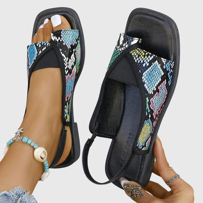 Sandalias Mujer Ortopédicas Tiras Elegantes Plantilla Ergonómica