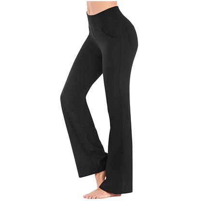 Pantalón Mujer Cintura Alta Elástico Corte Amplio