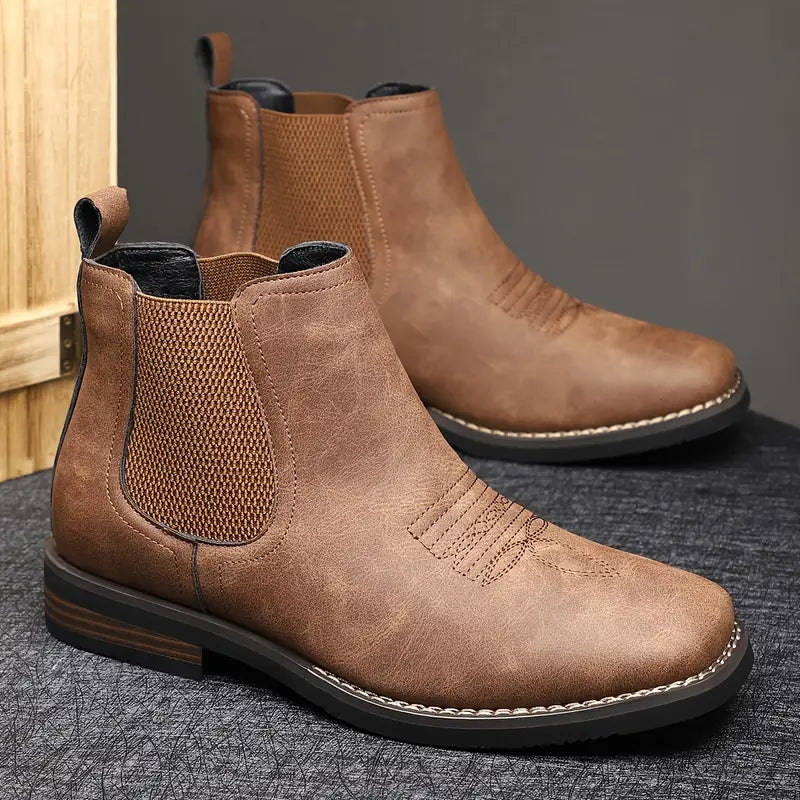 Botines hombre sin cordones ajuste cómodo estilo urbano