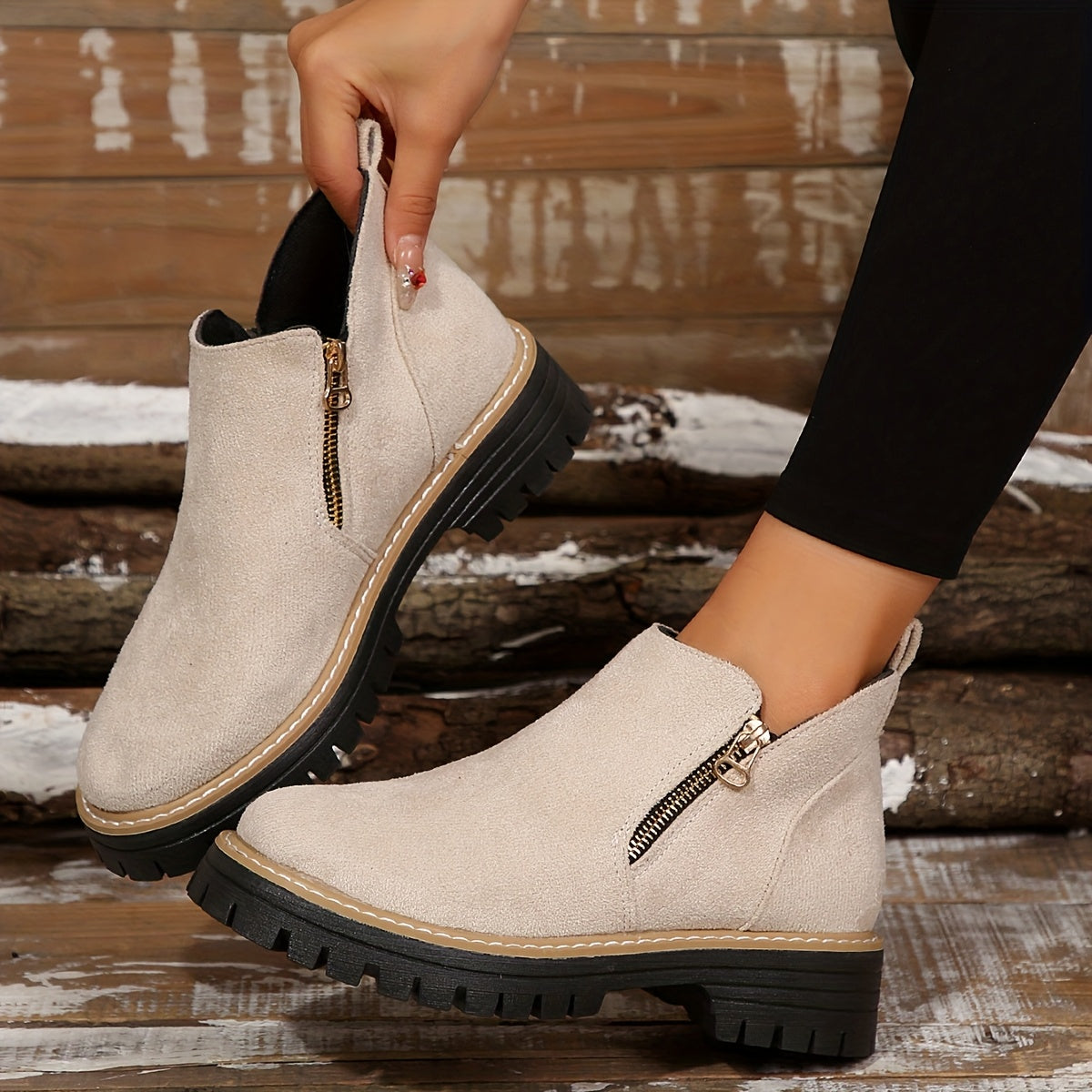 Botines Mujer Ortopédicos Suela Ergonómica Estampado Animal
