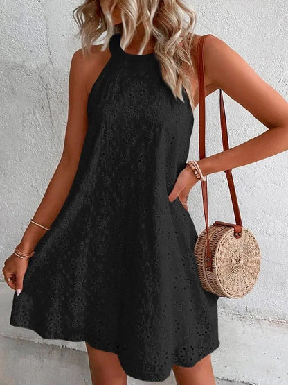 Vestido Mujer Verano A-Línea Detalle Flores
