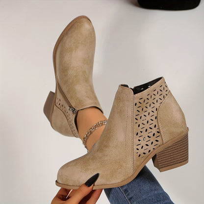Botines mujer transpirables de piel estilo casual cómodo
