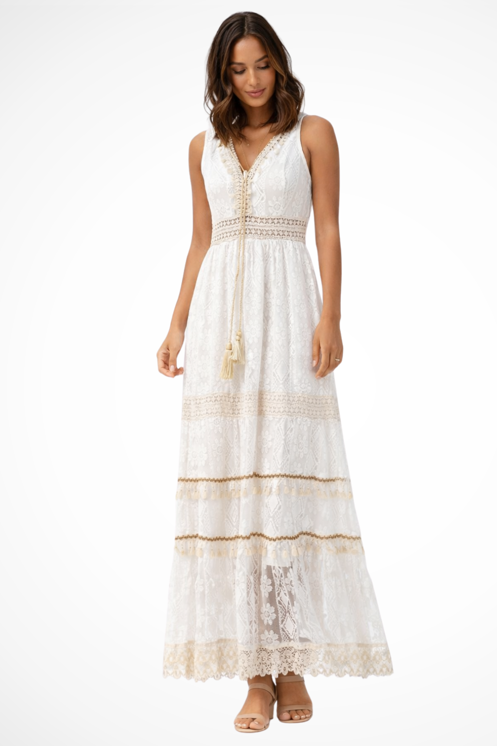 Vestido Maxi Mujer Estilo Bohemio Veraniego