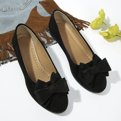 Zapatos planos mujer ortopédicos con lazo plantilla ergonómica