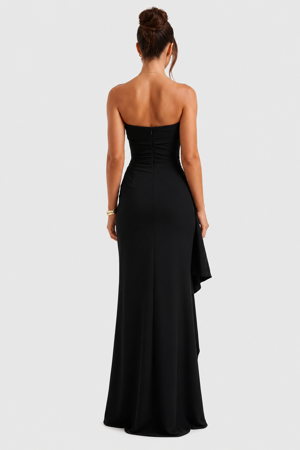 Vestido largo Mujer sin tirantes elegante